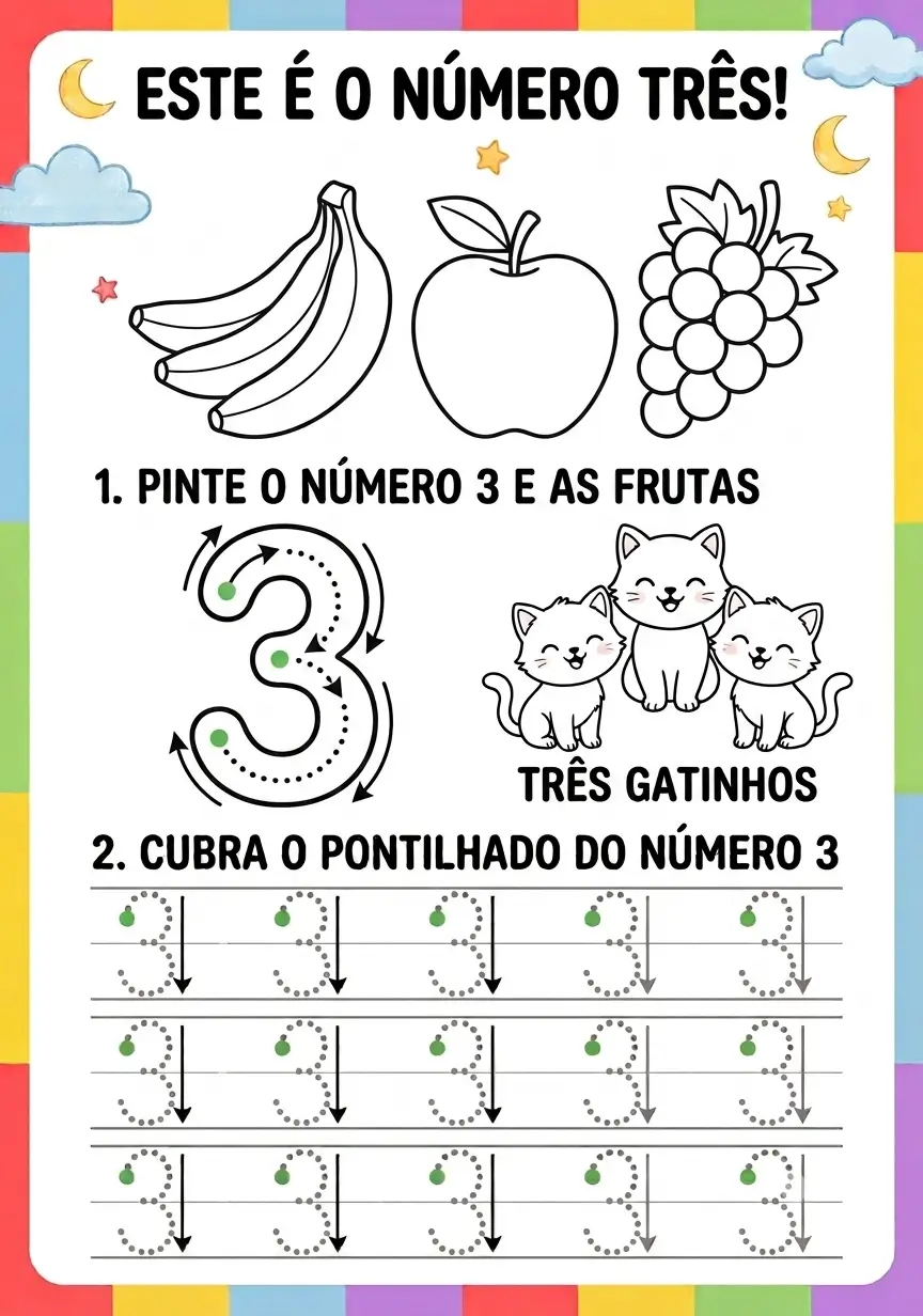 Atividade do Número 3 para Imprimir